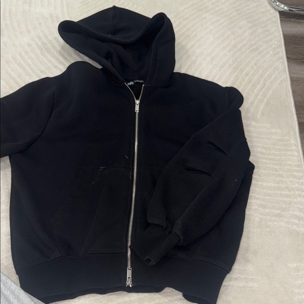 Zara Black Zip Up